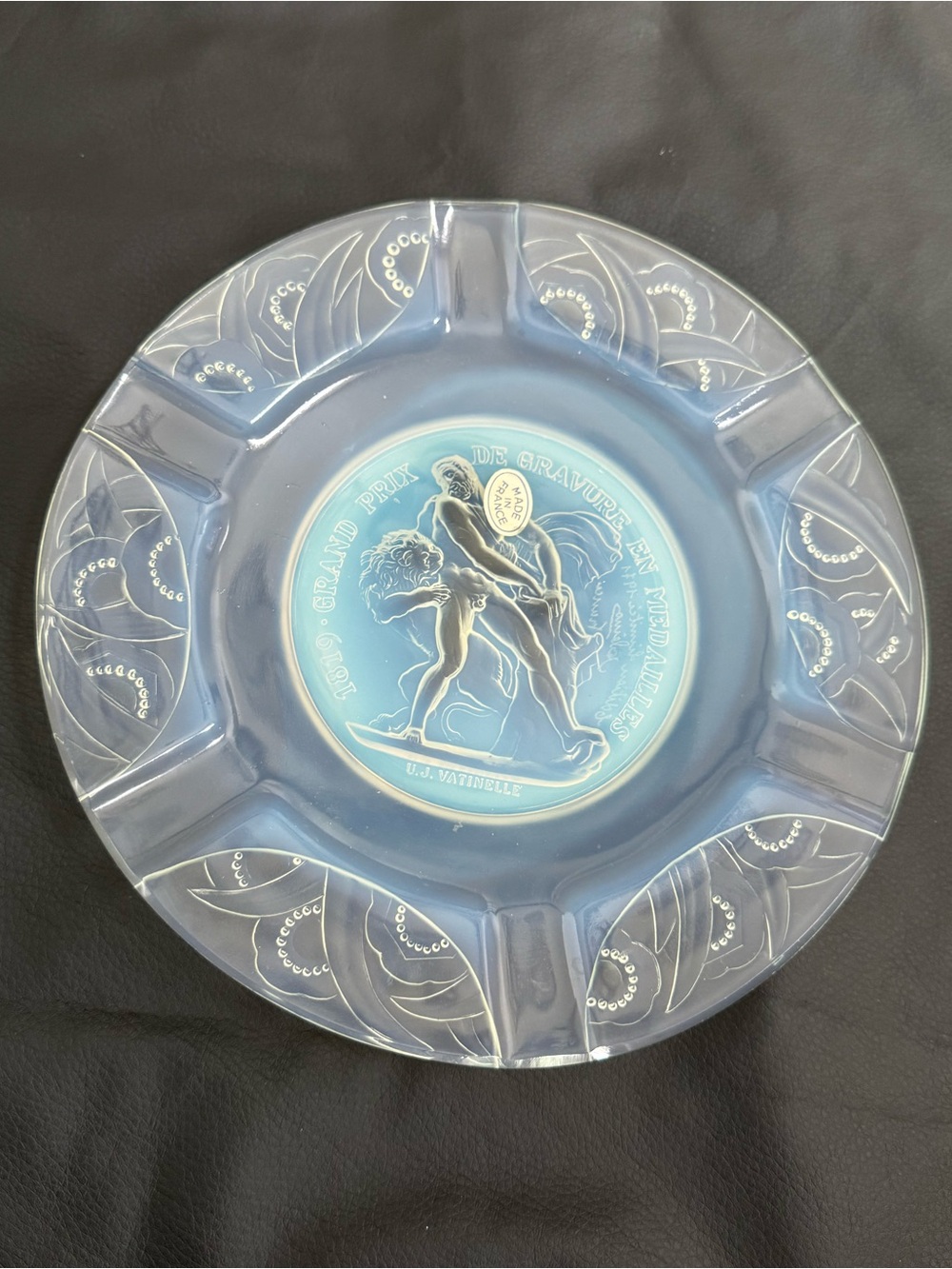 Sabino Opalescent Rare 1819 Grand Prix Limited Edition Plate 1971 Made in France